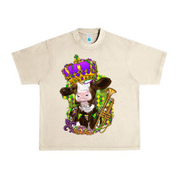 Sandshell Mardi Gras Cow Urban Heavy Tee - HowdyJamesFarm