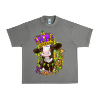 Tornado Mardi Gras Cow Urban Heavy Tee - HowdyJamesFarm
