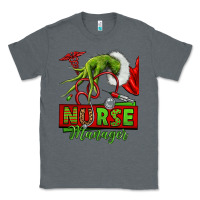 Charcoal Heather grinch hand nurse manager Classic Tee - NancyCooperArtShop