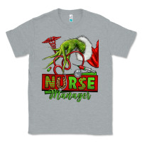 Heather Grey grinch hand nurse manager Classic Tee - NancyCooperArtShop