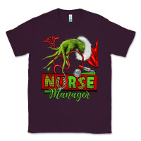 Plum grinch hand nurse manager Classic Tee - NancyCooperArtShop