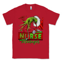 Red grinch hand nurse manager Classic Tee - NancyCooperArtShop