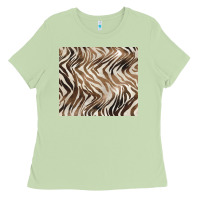 Matcha brown zebra Ladies Tee - BarkalooDesign