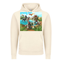 Vintage Artic dinosaurs Vintage Hoodie - TumblerDesignByShophia