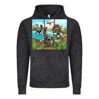 Vintage Black dinosaurs Vintage Hoodie - TumblerDesignByShophia