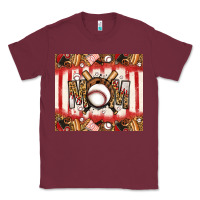 Burgundy baseball mom Classic Tee - Jasminsmagicworld
