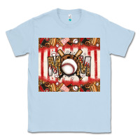 Dusty Blue baseball mom Classic Tee - Jasminsmagicworld