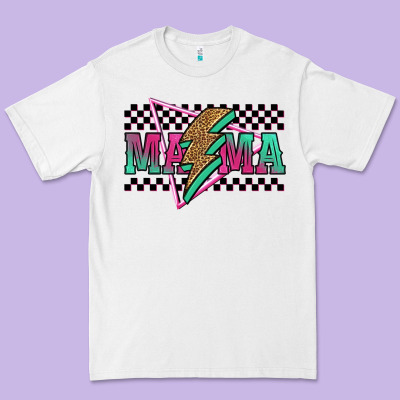 Mama Techno Lightning Bolt Premium Tee Designed By Jasminsmagicworld