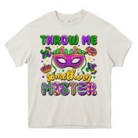 Cream throw me something mister Heavy Core Tee - LillyAllenDesigns