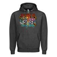Charcoal Heather Pumpkin Everything Zipper Hoodie - CowhideDigitalArt
