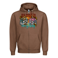 Chestnut Pumpkin Everything Zipper Hoodie - CowhideDigitalArt