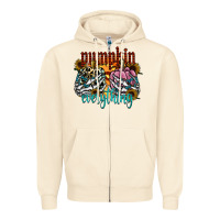 Sandshell Pumpkin Everything Zipper Hoodie - CowhideDigitalArt