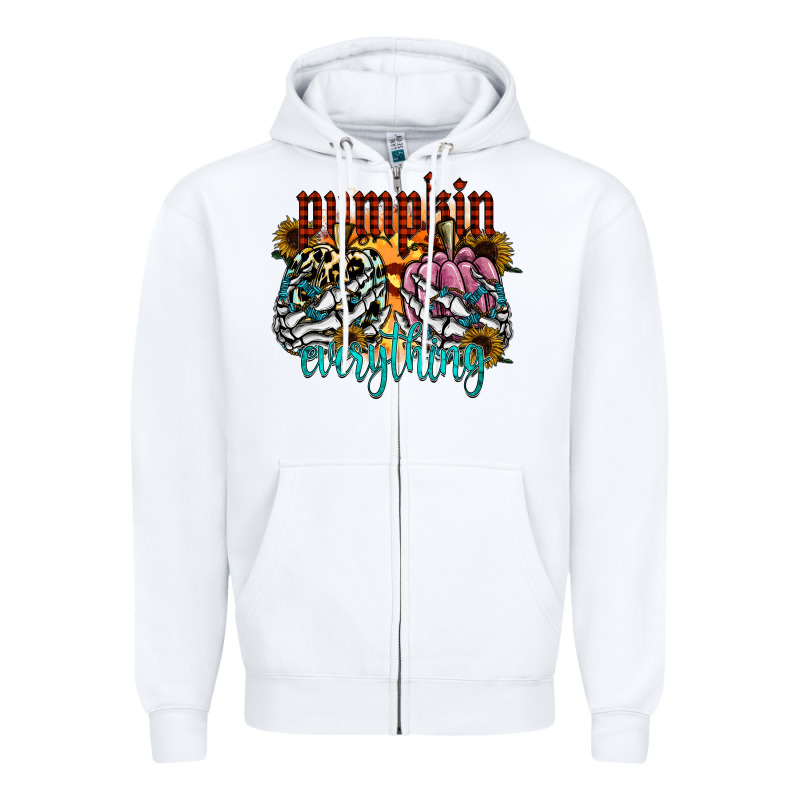 Pumpkin Everything Zipper Hoodie by CowhideDigitalArt | Teevron