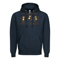 Navy Womens Not My Circus Not My Monkeys Gifts - Funny Political Novelty V- Zipper Hoodie - minhPixels