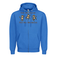 True Royal Womens Not My Circus Not My Monkeys Gifts - Funny Political Novelty V- Zipper Hoodie - minhPixels