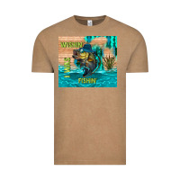 Vintage Coffee wıshın i was fıshın Vintage Tee - TumblerDesignByShophia