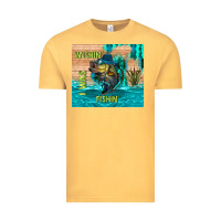 Vintage Mustard wıshın i was fıshın Vintage Tee - TumblerDesignByShophia