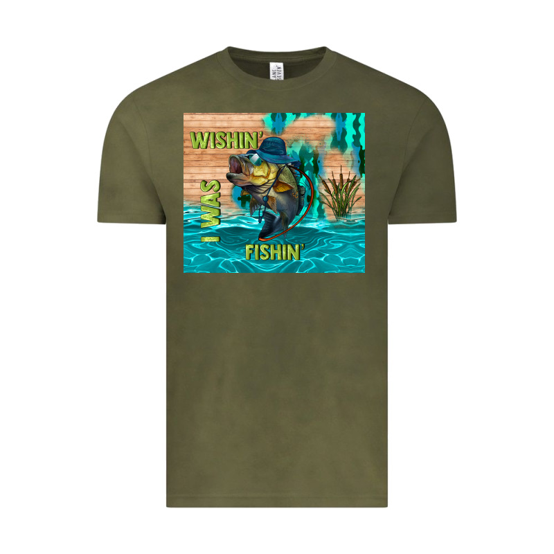 Wıshın I Was Fıshın Vintage Tee by TumblerDesignByShophia | Teevron