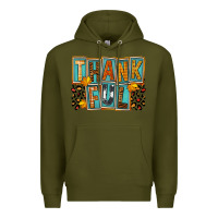 Army Green thankful Premium Hoodie - FaDigitalArtStudio