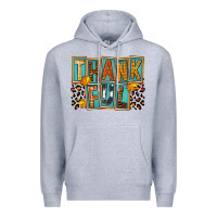 Heather Grey thankful Premium Hoodie - FaDigitalArtStudio