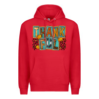 Red thankful Premium Hoodie - FaDigitalArtStudio