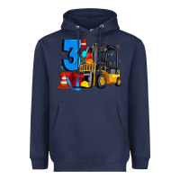 Navy forklift birthday three Heavyweight Hoodie - Artiststas