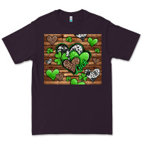Plum st patricks day hearts Premium Tee - Jasminsmagicworld