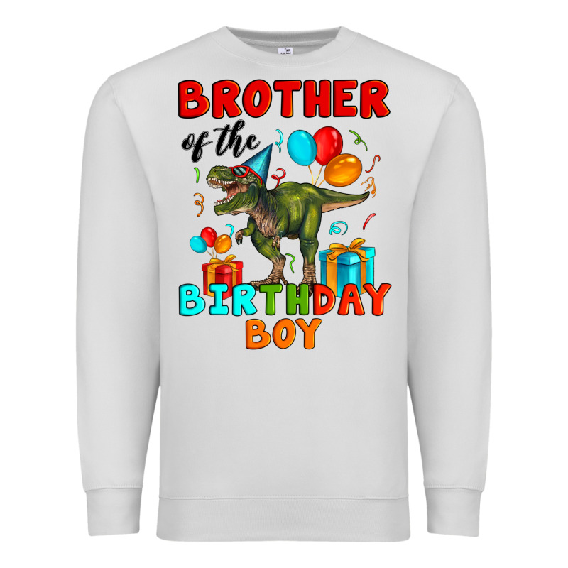 Brother Of The Birthday Boy T Rex Premium Sweatshirt by Artiststas | Teevron