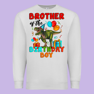 Brother Of The Birthday Boy T Rex Premium Sweatshirt Designed By Artiststas