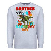 Heather Grey brother of the birthday boy t rex Premium Sweatshirt - Artiststas
