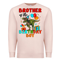 Pale Pink brother of the birthday boy t rex Premium Sweatshirt - Artiststas