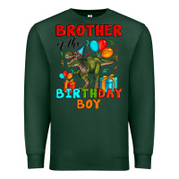 Sports Green brother of the birthday boy t rex Premium Sweatshirt - Artiststas