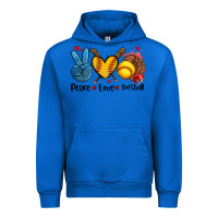 Cobalt peace love  softball Urban Hoodie - AdoDesignShop