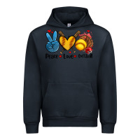 Navy peace love  softball Urban Hoodie - AdoDesignShop