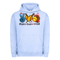 Pigment Grape Ice peace love  softball Urban Hoodie - AdoDesignShop