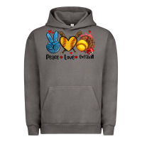Pigment Tornado peace love  softball Urban Hoodie - AdoDesignShop