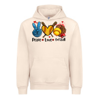 Sandshell peace love  softball Urban Hoodie - AdoDesignShop