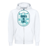White Travel Is Life Funny Traveling Gift Zipper Hoodie - minhPixels