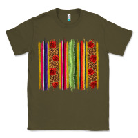 Army Green Mexico Serape Brushstroke Classic Tee - texasbilliewilder