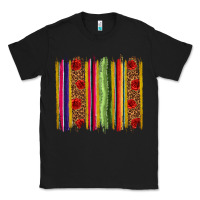 Black Mexico Serape Brushstroke Classic Tee - texasbilliewilder