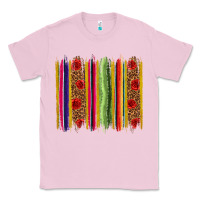 Bubblegum Pink Mexico Serape Brushstroke Classic Tee - texasbilliewilder