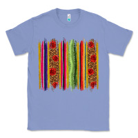 Colony Blue Mexico Serape Brushstroke Classic Tee - texasbilliewilder