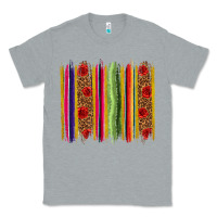 Heather Grey Mexico Serape Brushstroke Classic Tee - texasbilliewilder