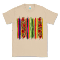 Mushroom Mexico Serape Brushstroke Classic Tee - texasbilliewilder