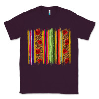 Plum Mexico Serape Brushstroke Classic Tee - texasbilliewilder