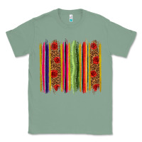 Sage Mexico Serape Brushstroke Classic Tee - texasbilliewilder