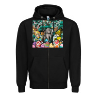 Black easter Zipper Hoodie - CowhideDigitalArt