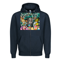 Navy easter Zipper Hoodie - CowhideDigitalArt
