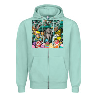 Seafoam easter Zipper Hoodie - CowhideDigitalArt