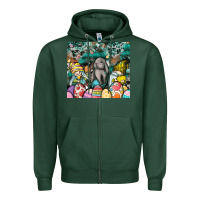 Sports Green easter Zipper Hoodie - CowhideDigitalArt